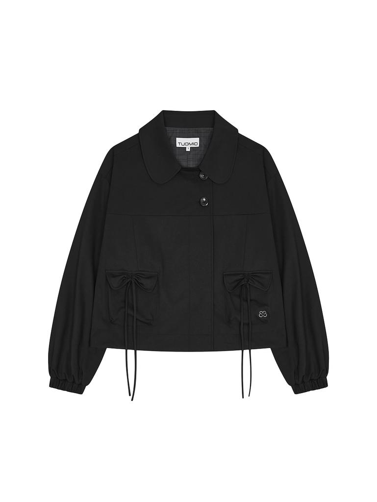 TUOMIO Ribbon Pocket Jacket [Black]