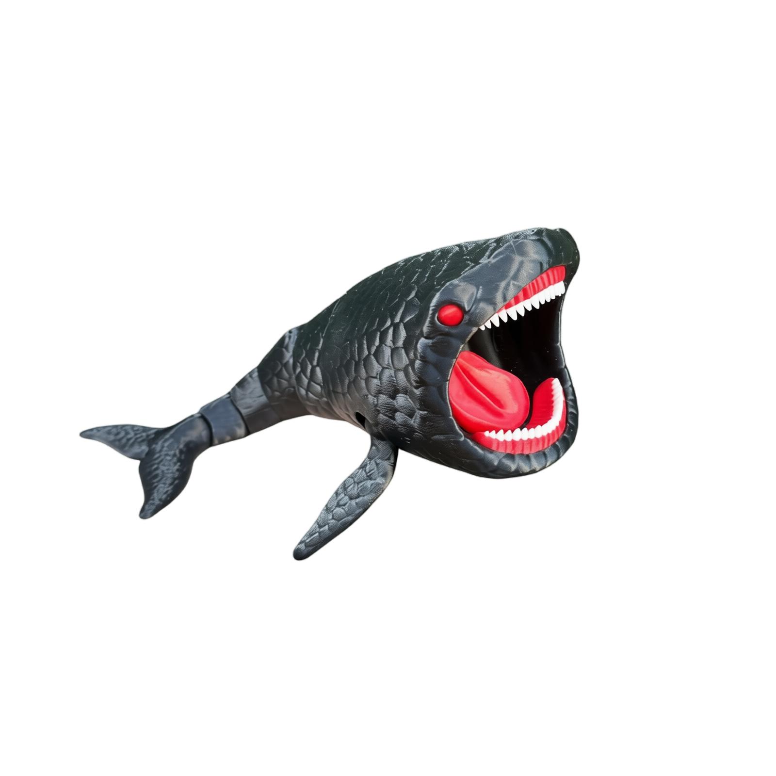 3D Printed Deep Sea Creature Model Figurine 30cm Detailed Textured Surface Realistic Design Ocean Marine Life Decoration Collectible One Size чёрный