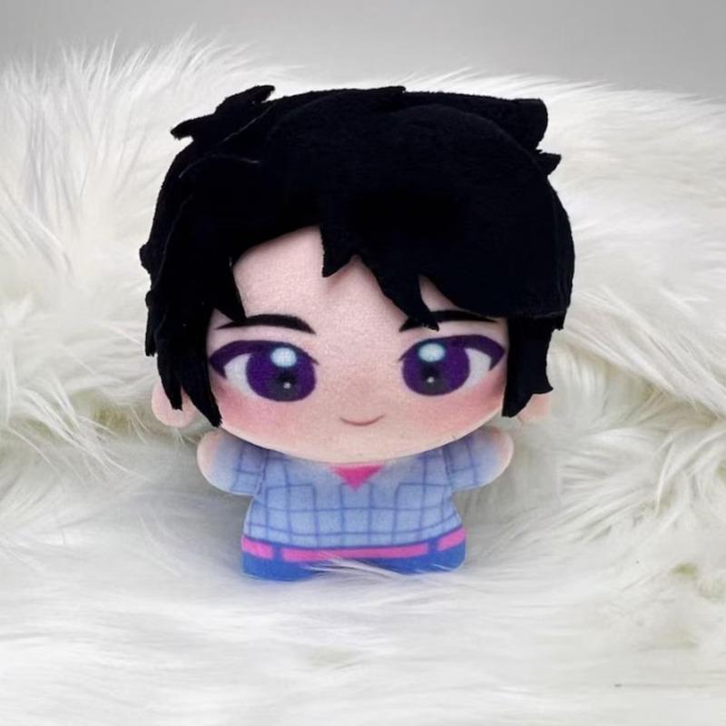 Non-Toxic Kpop Demon Hunters Peripheral Q Version Stuffed Plush Toy Doll Cute Cartoon Print Plush Soft Children Sleeping Pillow Doll Gifts
