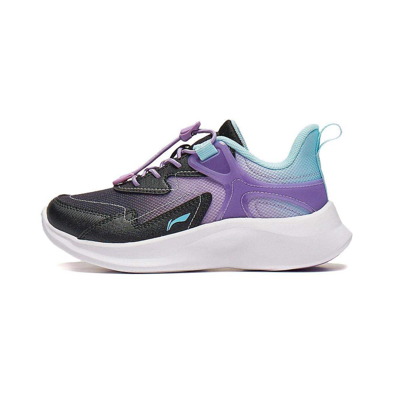 

Li Ning Детские Ling Yue 3.0 V3 Синтетическая кожа Удобные Прочные Низкие Повседневные кроссовки Детские кроссовки Фиолетовый Черный Синий YKNT128-2 27