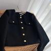 Fall Spring Women Cardigan Coat Single Breasted Long Sleeve Solid Color Loose OL Commuting Style Dating Shopping Jacket