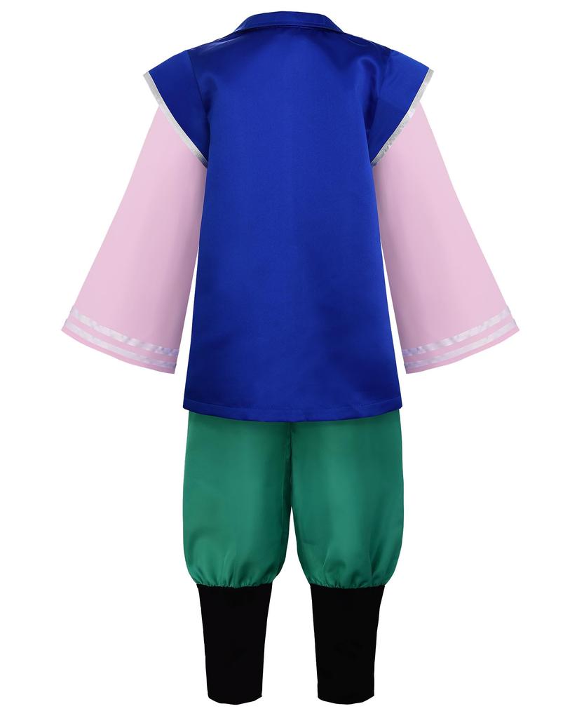 ReliBeauty Momotaro Costume and Size 110 Children's Set, Pink, Green, Navy,