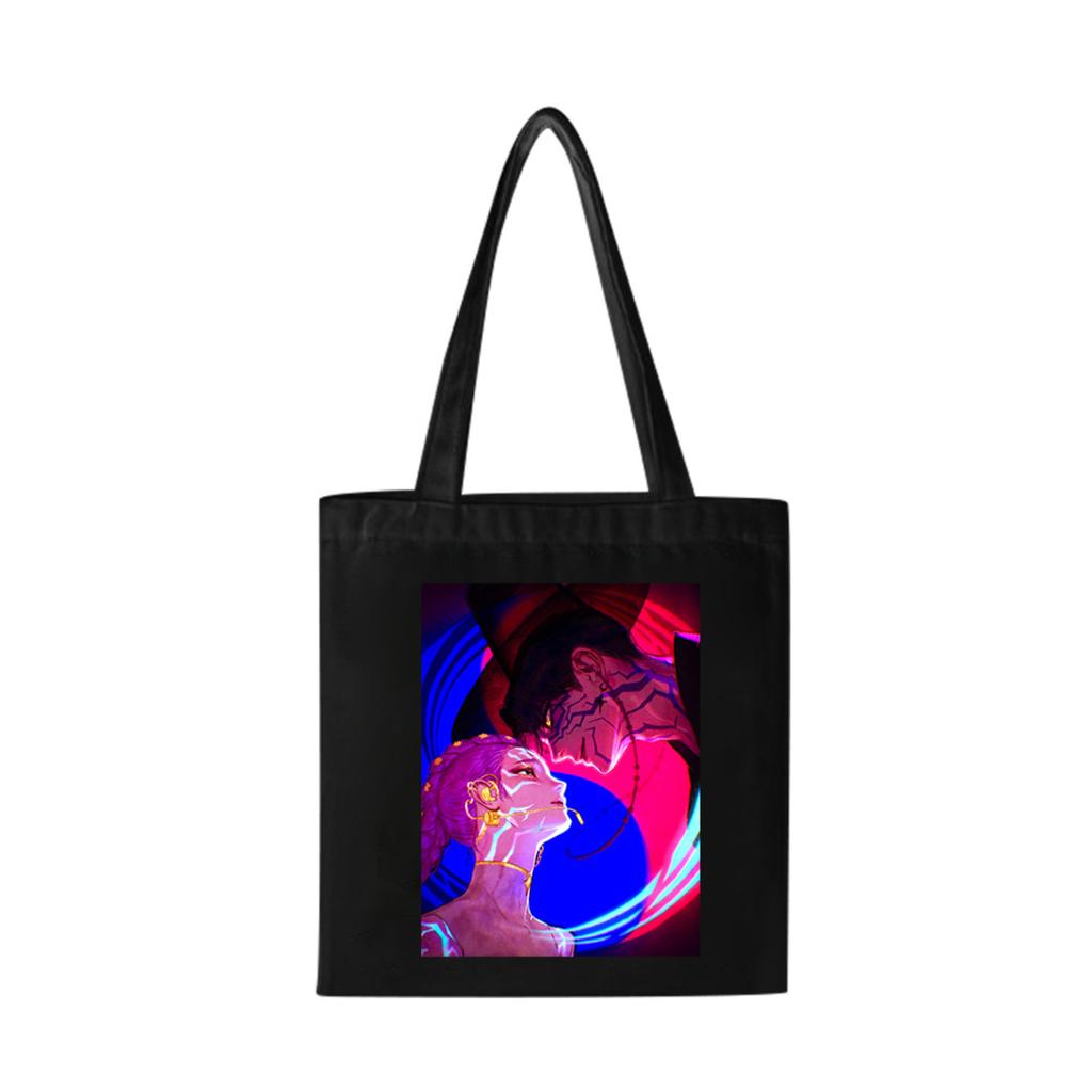 Girls Group Poster Printed Canvas Bag  Style Fan Support Zipper Handbag Women's Bag