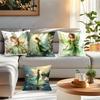1Pc Green Elf Pillow Cover For Home Living Room Bedroom Sofa Office Decorative Pillowcase Soft Throw Pillows 45X45Cm