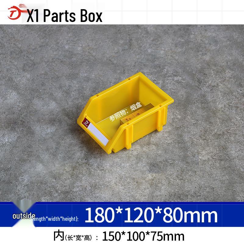 Thickened Tool and Parts Storage Box with Slanted Mouth