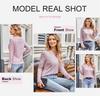 2025 Spring/Autumn Women's V-Neck Long Sleeve Pullover Top - Fashionable & Versatile