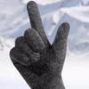 Cashmere Gloves, Autumn and Winter Touch Screen Gloves Outdoor Couple Gloves Warm Cycling Gloves Five Finger Velvet Gloves Wool Gloves