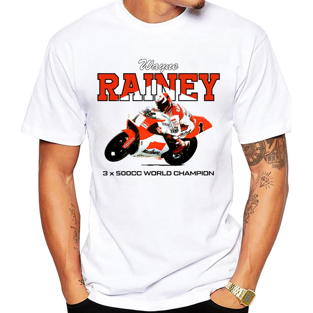 90s Legend Eddie Lawson And Wayne Rainey Gp Race 500cc Rider Tshirt Unisex Short Sleeve Cool Boy Motorcycle Sport Race Tops Tees
