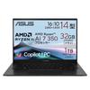 Asus Zenbook 14 OLED Laptop AMD Ryzen AI 7 350 32GB 1TB Windows 11 with Copilot OLED Power Jade Model UM3406KA, 14-inch, Processor, Memory, SSD, Key,