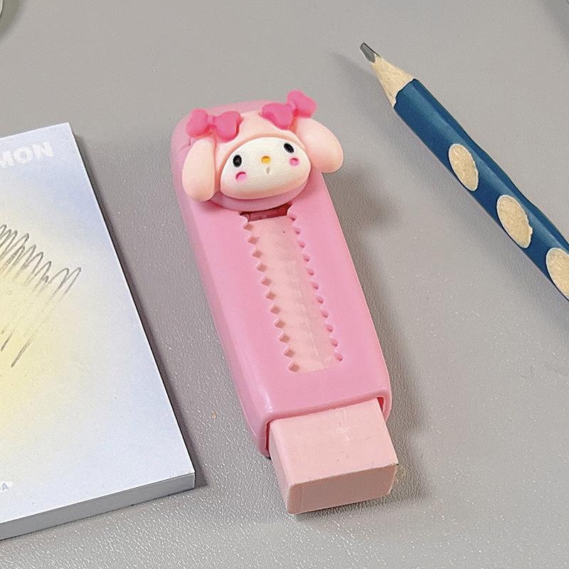 Little Keke Retractable Eraser - No Crumbs, Super Clean for Students