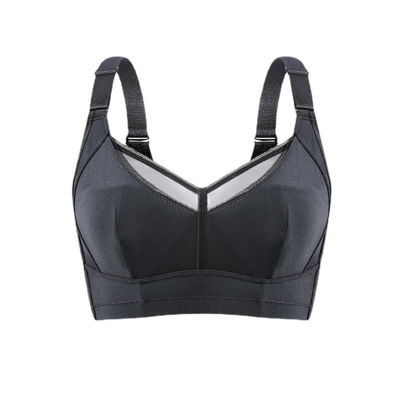 

Сексуальный кружевной тонкий бюстгальтер женское нижнее белье без косточек женская ретракция груди против провисания регулируемый бюстгальтер пуш-ап 42/95E чёрный