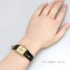 Seiko SWR110 Women's Quartz Watch Sapphire Crystal Gold Case Brown Leather Band Japan Made Elegant Dress