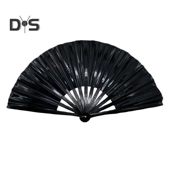 Bunter Kung-Fu-Fächer, holografischer, faltbarer PVC-Fächer, ergonomischer Griff, sanftes Öffnen und Schließen, Performance-Fächer, Volkshandwerks-Fächer