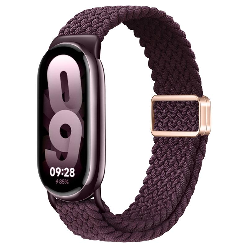 Nylon WeavesBraied Strap for Xiaomi Watch 10/9/8 Magnetic Loop Band for Miband 10 9 8 NFC Sport Bracelet Smartwatch Replacement
