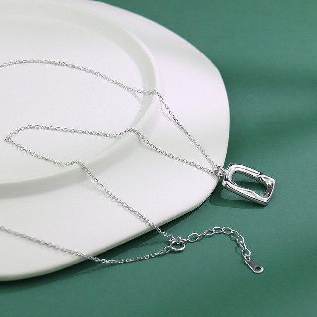 

ANENJERY нерегулярное ручное кованое вогнутое овальное ожерелье из золотой монеты с луной и лавой для женщин, простые геометрические вечерние ювелирные изделия, воротники