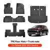YZ For Hyundai Casper Elantra Ioniq 6 Kona Nexo Palisade Sonata Venue Car Trunk Mat Luggage Mat  TPE LHD Set Floor Liner Mat