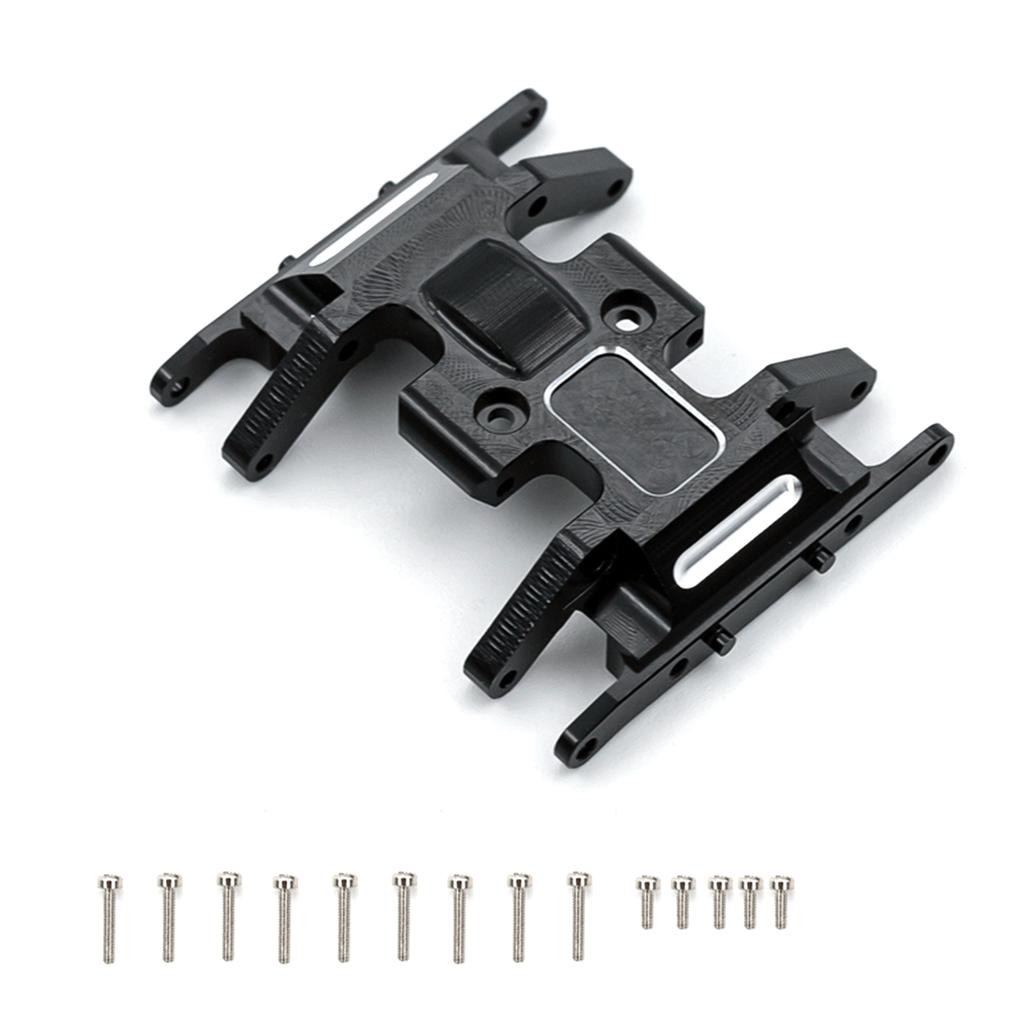 Aluminiumlegering Växellåda Base Skid Protection Plate Chassi Pansarbyten för 1/24 Axial SCX24