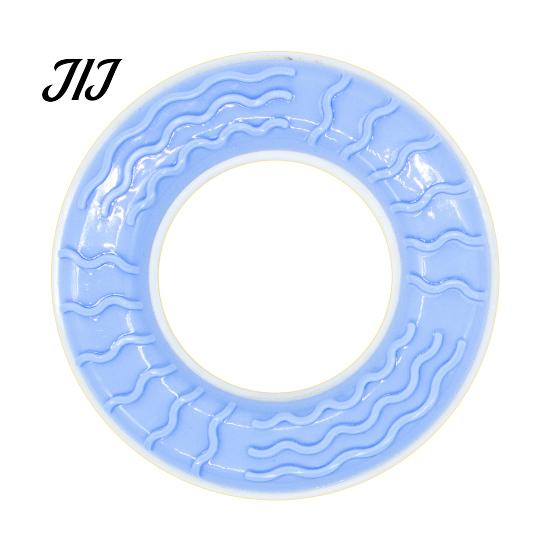 Pet Cooling Summer Essentials Dog Chew Toy, Popsicle Ice Freezer Donut Shape Toys Teeth Cleaning Reusable Freeze Toy for Heat Relief Durable