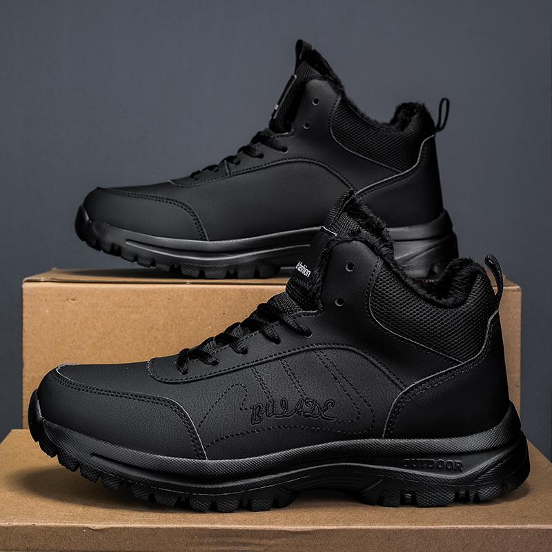 

Men s Anti Slip Winter Boots Combat Training Shoes Durable Hiking Boots for Outdoor Sports 39 чёрный