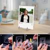10/20pcs Mini Display Stand Clear Acrylic Display Easels Adjustable Plate Holder Stand Picture Frames Rack Wedding Home Decor