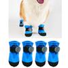 4Pieces Waterproof Dog Boots Reflective Safety Design AntiSlip Sole Soft Paw Protectors Dog Shoes for Small Breeds