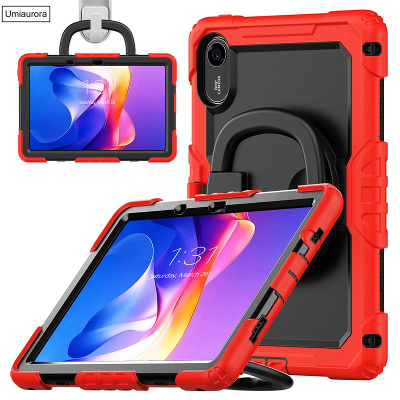 For Xiaomi Redmi Pad 2 Pad2 11 Inch 2025 Heavy Duty Rugged Tablet Case Rotation Pull Ring Stand Strap Shockproof PC Cover Funda