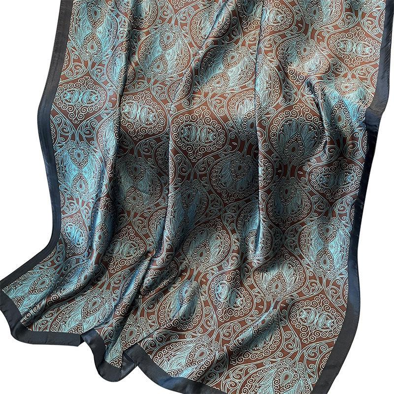 180*90cm Brand Summer Women Scarf Fashion Quality Soft Silk Scarves Female Shawls Foulard Beach Cover-Ups Wraps Silk Bandana