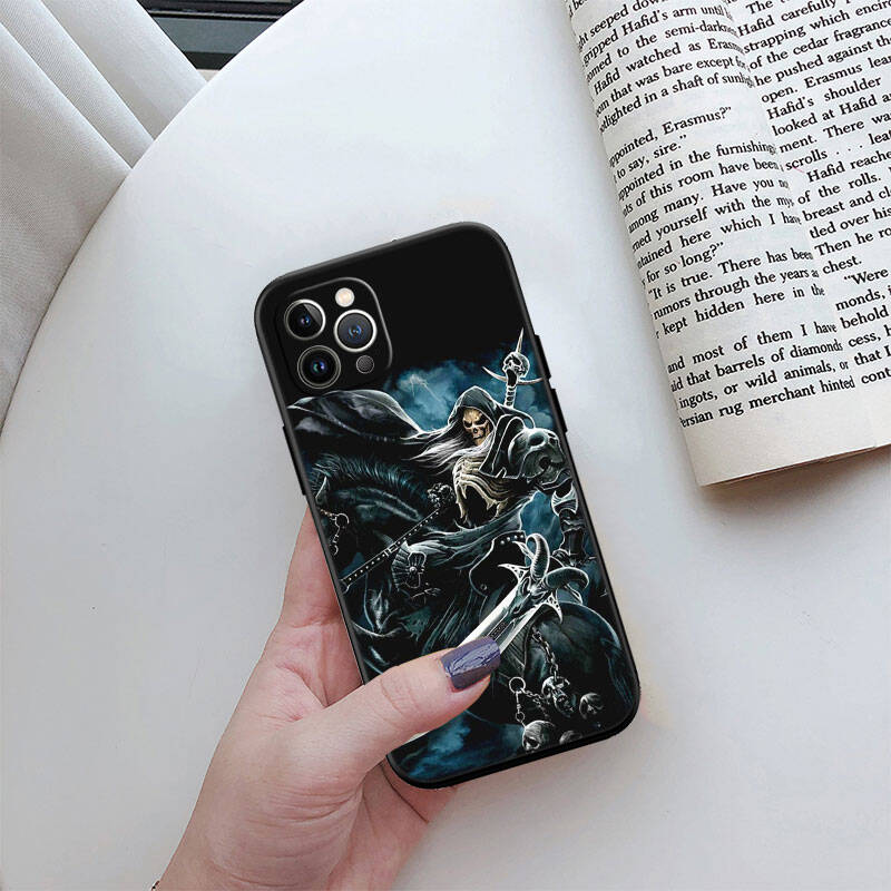 MH66 Grim Reaper Skeleton Skull Phone Shell Case for Redmi Note 8 9 10 11 11S 10C 10X 10A 10T 9A 9C 9T 9S 8T Pro Max Plus Prime
