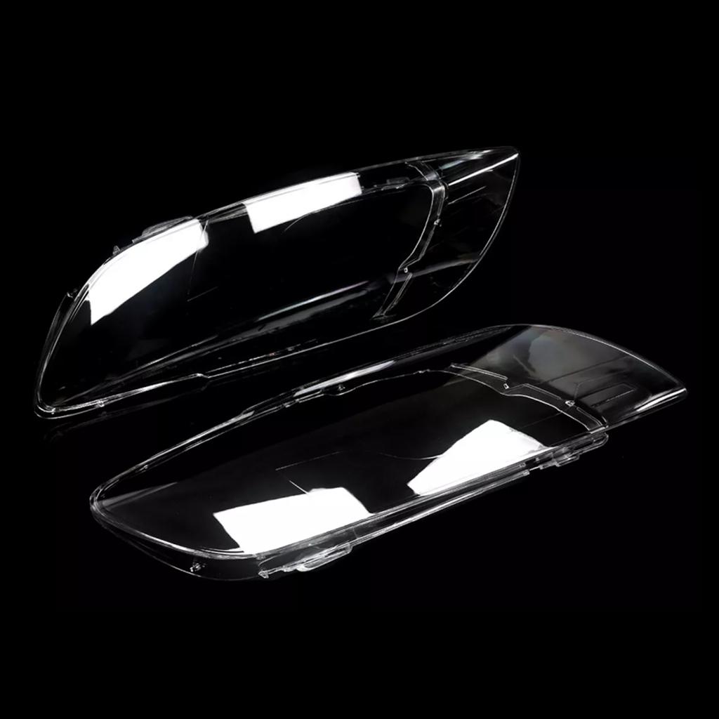 2PCS Front Headlight Glass Clear Cover 4L0941029 4L0941030 For Q7 2006-2015