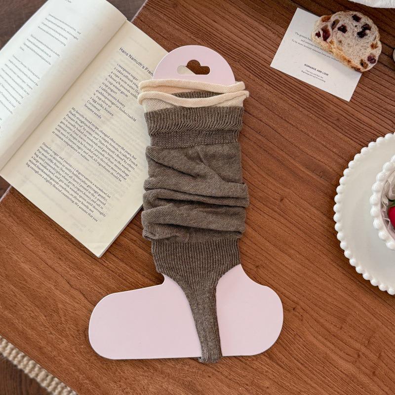 Miu Style Scrunch Footless Summer Socks: Ballet-Inspired Calf Socks and Sun Protection Leg Warmers for Women