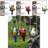 Creative Parrot Swing Figurine Garden Balcony Miniature Resin Decor For Home And Gift