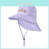 Kids Cartoon Neck Cover Sun Hat With Wide Brim Waterproof Breathable For Summer Outdoor Play