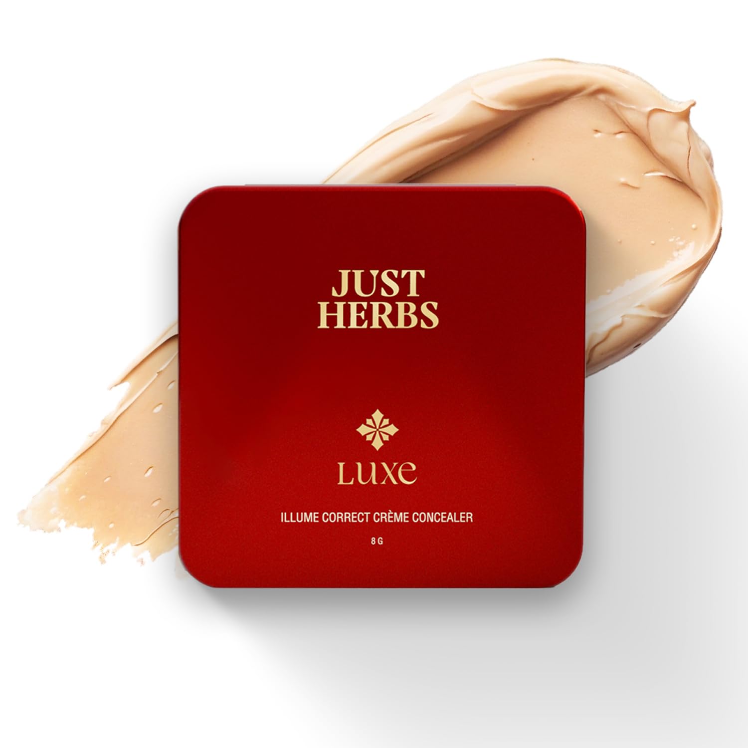 

Just Herbs Luxe Illume Correct Créme Concealer | Luxury Makeup | Ayurvedic Skin-Loving Formula | High Coverage | Long-Lasting | Covers Dark Circl