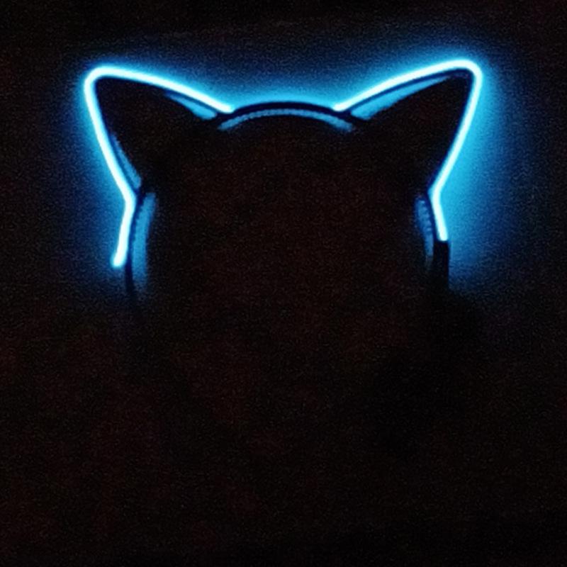 Illuminated Cat Ear Headband for Parties and Events