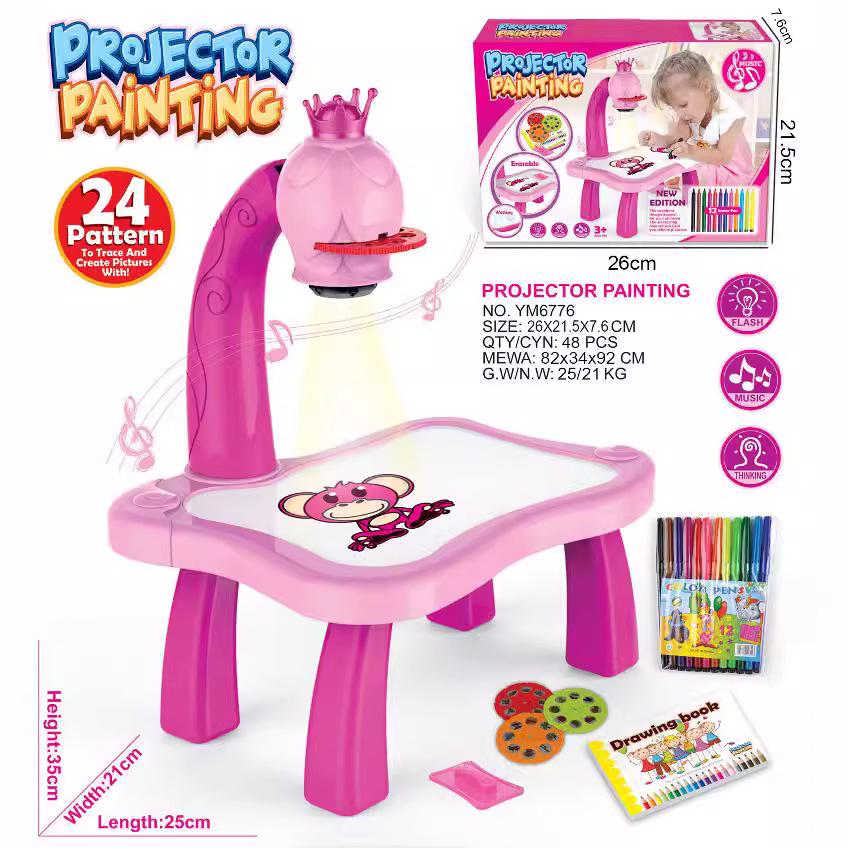 Children's Projection Drawing Board: Educational Graffiti Art Table for Toddlers