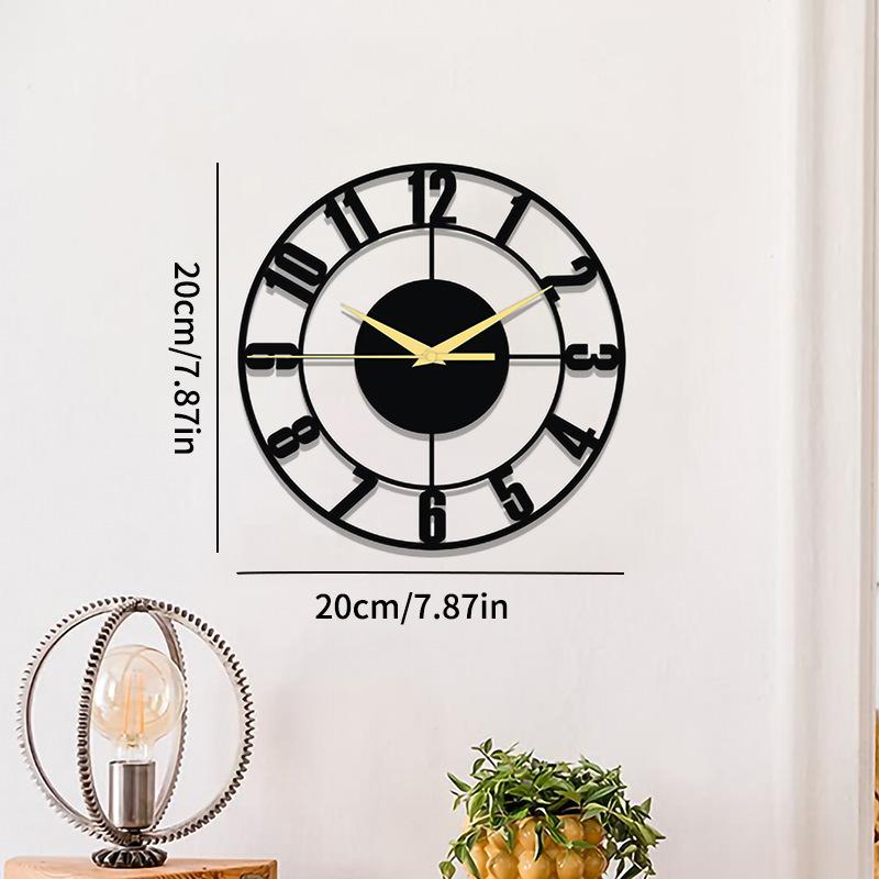 New Cream Flower Wall Clock Silent Decorative Clock Home Living Room Modern Minimalist Art Wall Clock