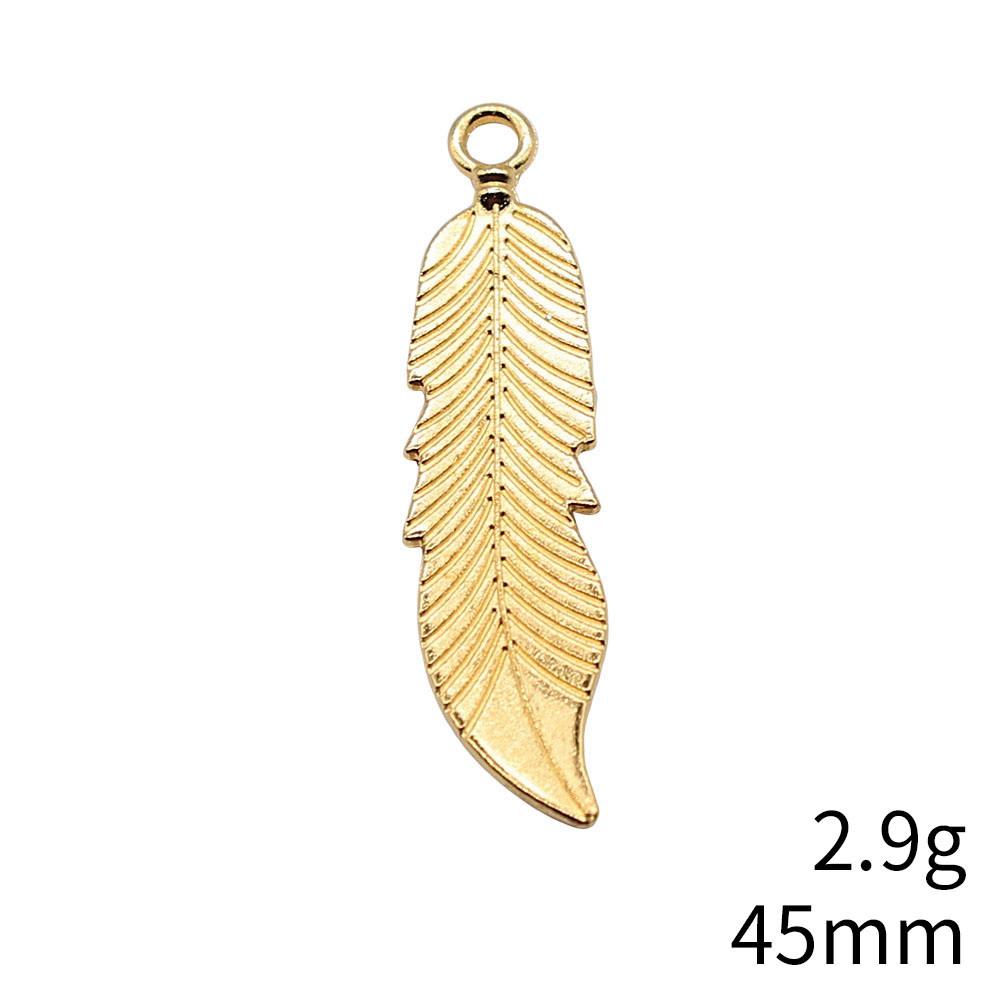 NewArrivals Charms Jewerly Making Feathers Leaf Charms Pendant Ornaments For Home Car Pendant