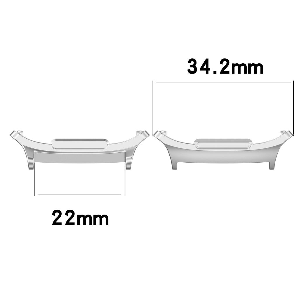 Adaptador de 2 peças Para Samsung galaxy watch 7 ultra 47mm Pulseira 22mm Conector de Aço Inoxidável Acessórios pulseira galaxy watch 7 ultra