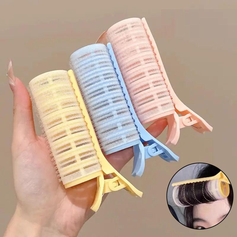 BEPAN 3pcs Fluffy Hair Roller Bangs Hair Root Fluffy Hair Clips Air Bangs Curling Rollers Self-adhesive Hairdressing Styling DIY Tool