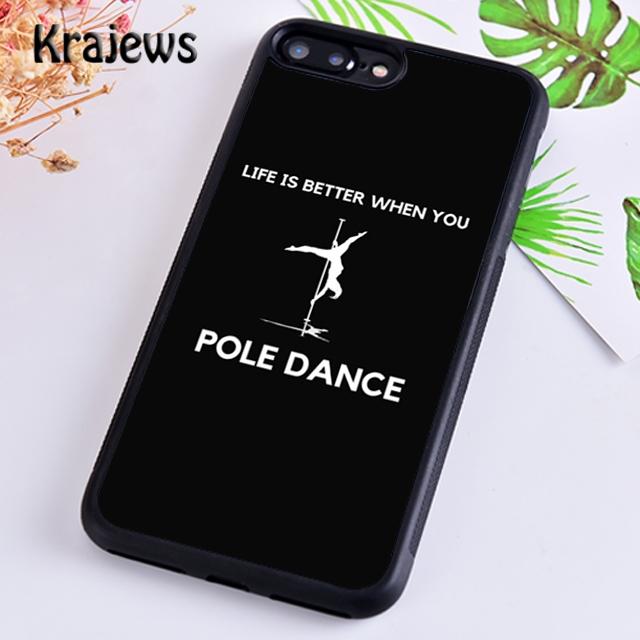 Krajews Pole Dance Tanzen Fitness Handyhülle Cover Für iPhone 14 5s 6s 7 8 plus X XR XS 11 12 13 pro max Samsung S21 S22 ultra