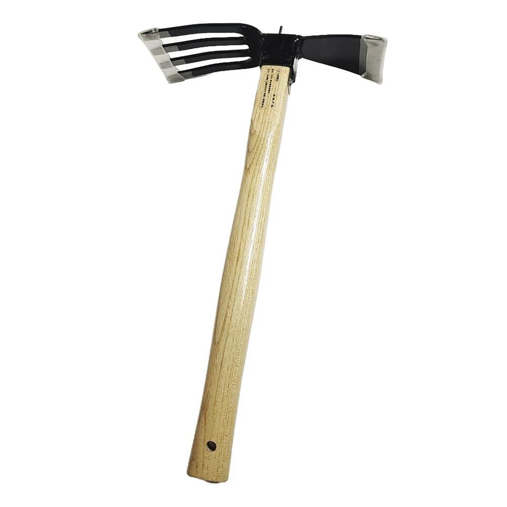 Ручной культиватор с деревянной ручкой Садовые ручные грабли Инструмент Садовая ручная мотыга и культиватор для копания прополки садоводства и культивации