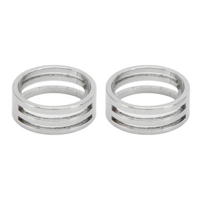 2 Pz Anello Fatto a Mano Interno 18mm Esterno 21mm Acciaio Inossidabile Anello Apribile Anello Fatto a Mano Gioielli Fai da Te