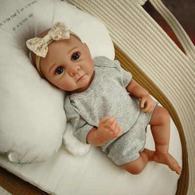 45 ס"מ Reborn Baby Doll Bettie רך סיליקון ויניל צעצוע דמוי חיים תינוק בובת מתנה לחג המולד עבור גריל