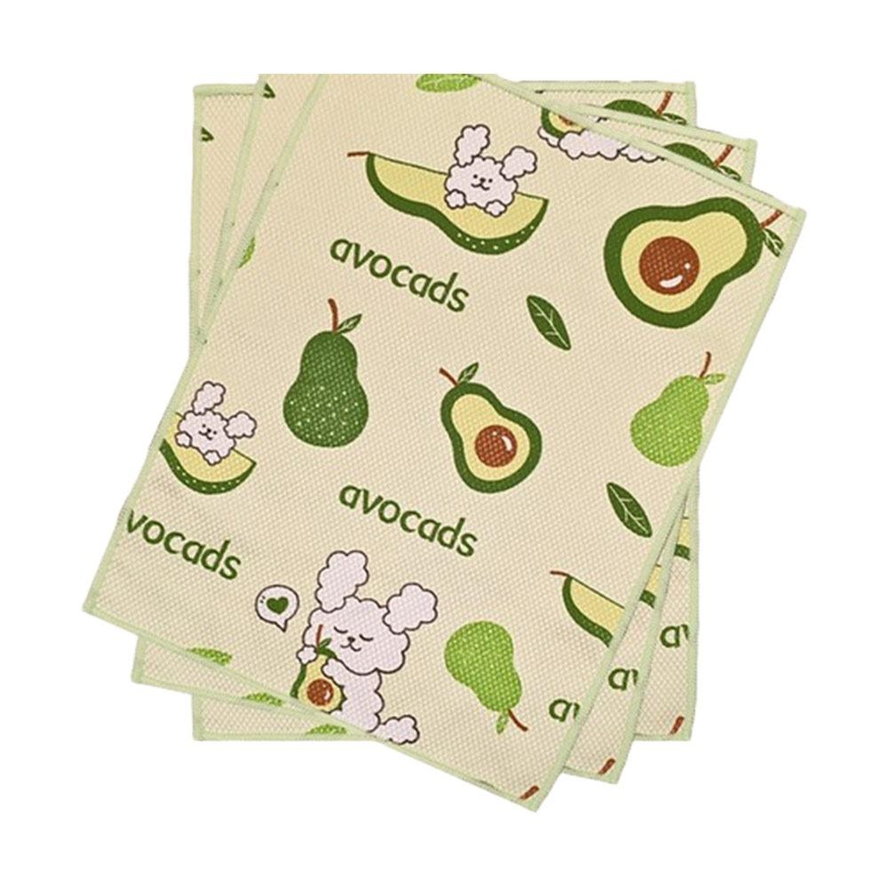3Pcs Durable Reusable Kitchen Cloths Multipurpose Absorbent Microfiber Dishcloths Fish Scale Rag Kitchen Tools