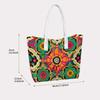 Vibrant Ethnic Patterned Tote Bag Casual Shoulder Handbag for Daily Use
