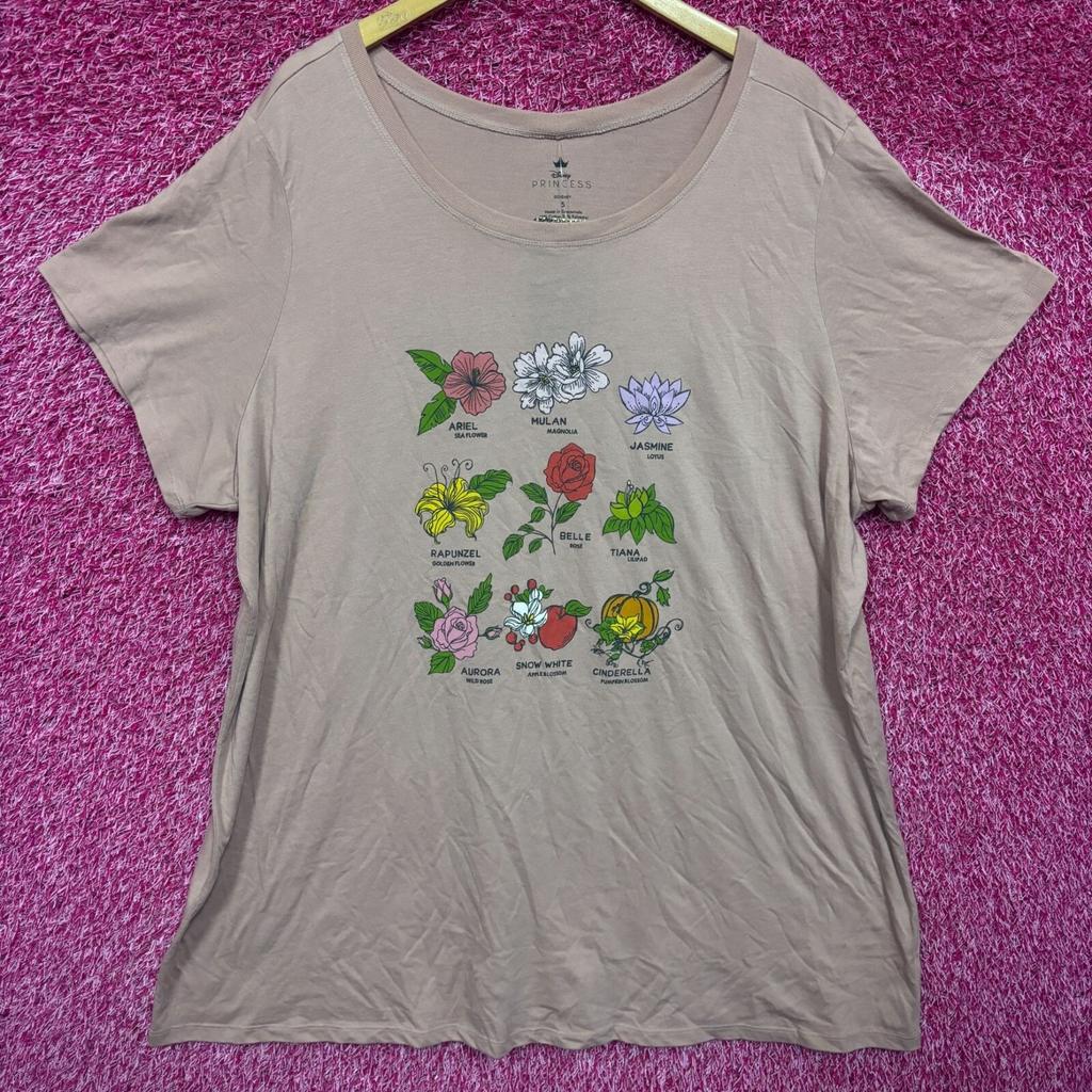 Disney Princess Flower women’s plus T-shirt 5