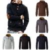 Mens Cowl Winter Neck Hooded Sweatshirt Coat Jacket Outwear Sweater Tops Jumper