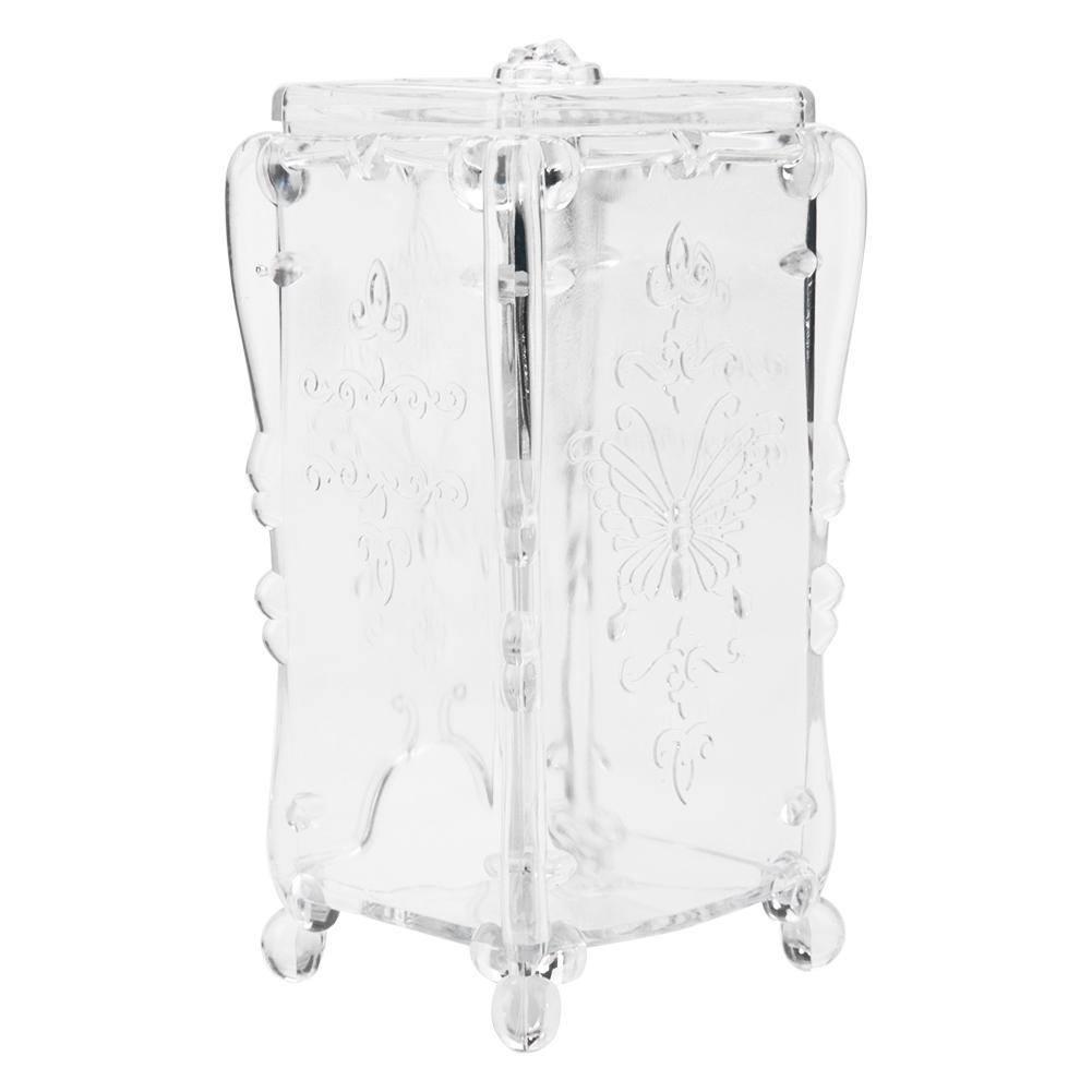 

Косметика для макияжа Органайзер для ватных дисков Коробка для хранения Салфетка для ногтей Ватные принадлежности для макияжа Прозрачный