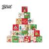 Small Candy Storage Cubes 24 Pcs DIY Christmas Advent Calendar Boxes, Days Countdown Gift Box, Parent Child Craft Activities Empty Cardboard