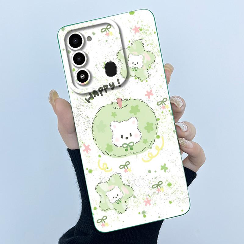 For Tecno Spark 8C Phone Case KG5k KG5j Cute Panda Girls Cats Liquid Silicone Back Cover For Tecno Spark Go 2022 Spark8C Funda